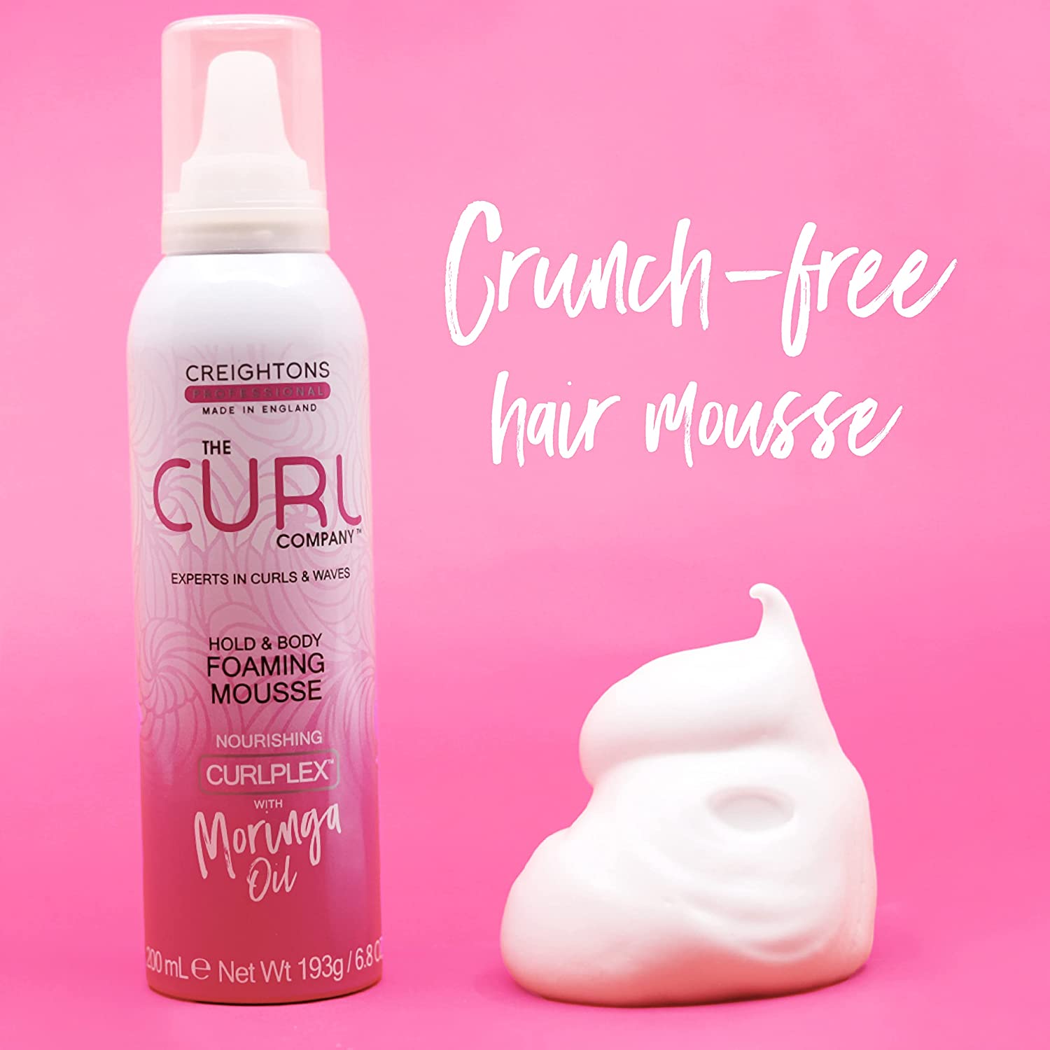 Hold & Body Foaming Mousse 200ml - The Curl Company